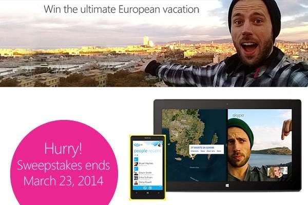Win Dream Trip with Skype European