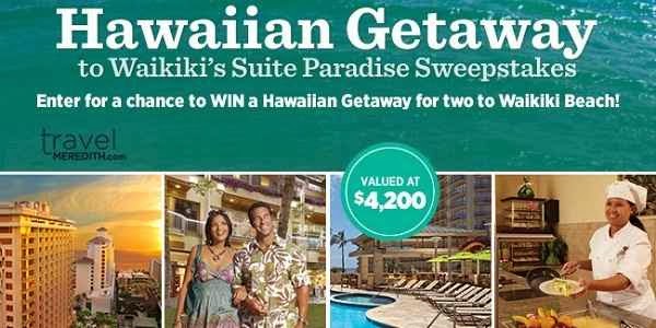 Hawaiian Getaway to Waikiki's Suite Paradise Sweepstakes