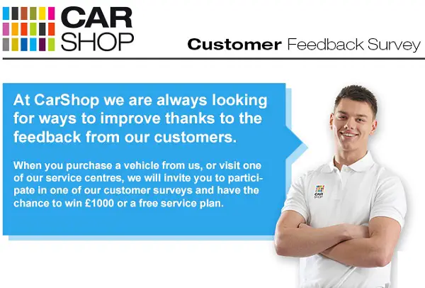 Win ￡1,000 Daily in Short Survey at Carshop4life.co.uk