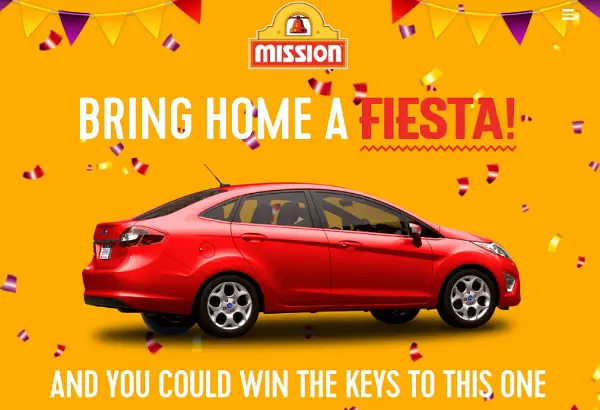 Win 1 of 5 Fiesta in Fuel Your Ford Fiesta Sweepstakes