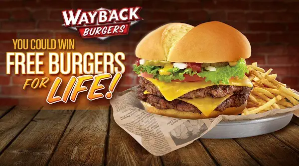 Win Free Burgers for Life on winfreewayback.com