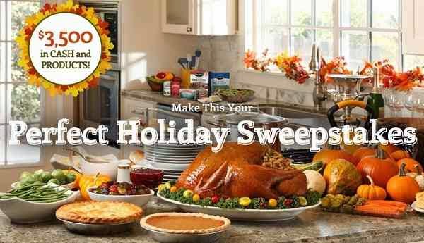 $3,500 Make This Your Perfect Holiday Thanksgiving Sweepstakes