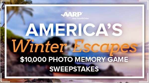 America's Winter Escapes $10,000 Photo Memory Game Sweepstakes