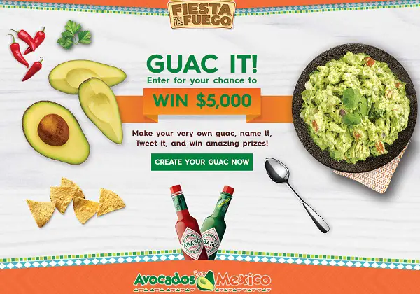 Avocados From Mexico Fiesta Del Fuego Sweepstakes