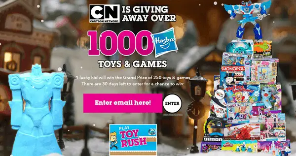 Cartoon Network Win Holiday Sweepstakes