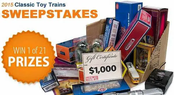Classic Toy Trains 2015 Sweepstakes