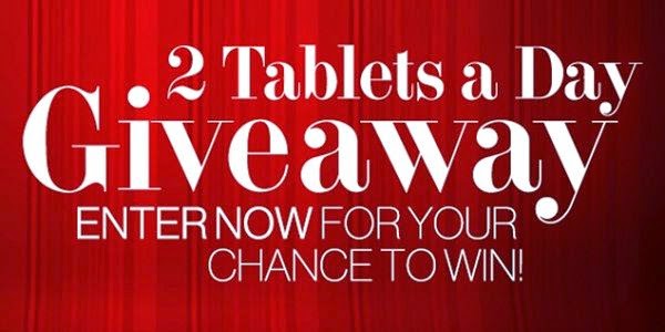 2 Tablets a Day Giveaway Sweepstakes