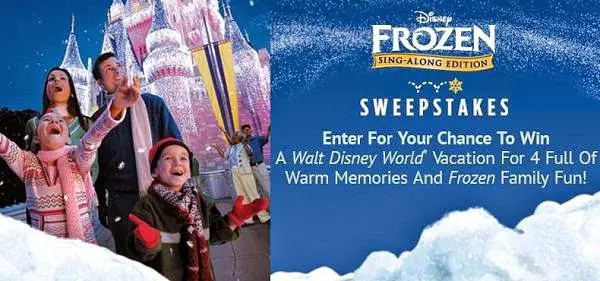 Disney Frozen Sing-Along Sweepstakes