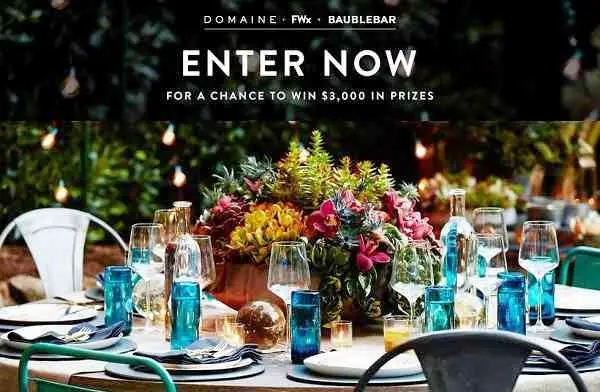 Domaine Fall Sweepstakes