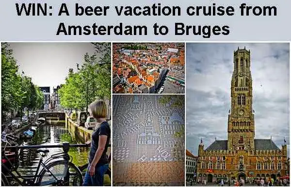 Win a cruise Trip from Amsterdam to Bruges