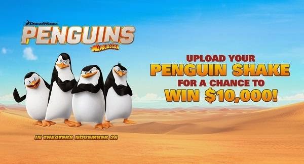Upload your penguins Shake to win $10K