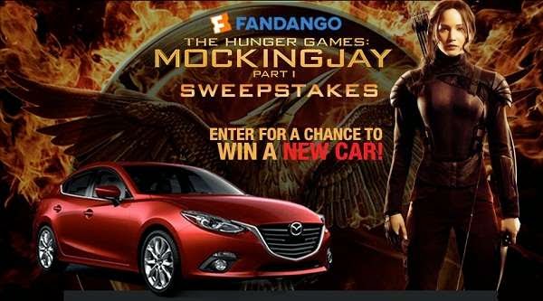 Fandango Mockingjay Car Sweepstakes
