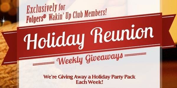 Folgers Wakin Up Club Holiday Reunion Weekly Giveaway