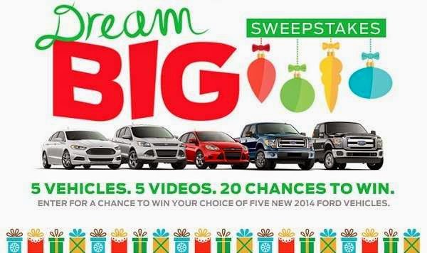 Ford Dream Big Contest and Sweepstakes