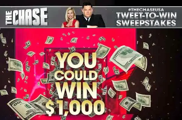 TheChaseUSA Tweet-To-Win Sweepstakes