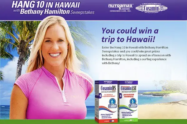 Hang 10 in Hawaii with Bethany Hamilton Sweepstakes