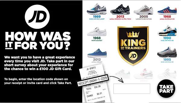 JD Customer Feedback Survey: Win £100 JD Gift Card