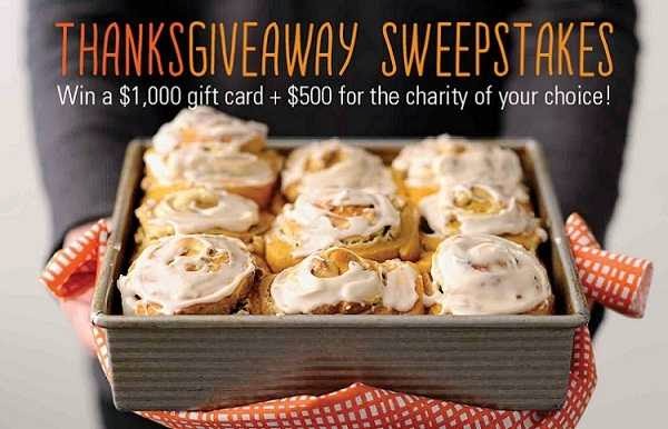 King Arthur Thanksgiveaway Sweepstakes