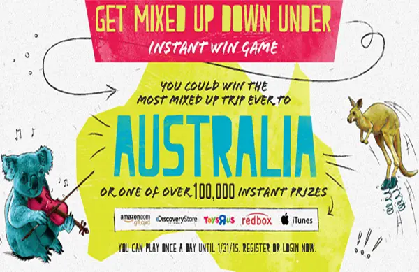 Lunchables.com Kids Get Mixed Up Instant Win Game