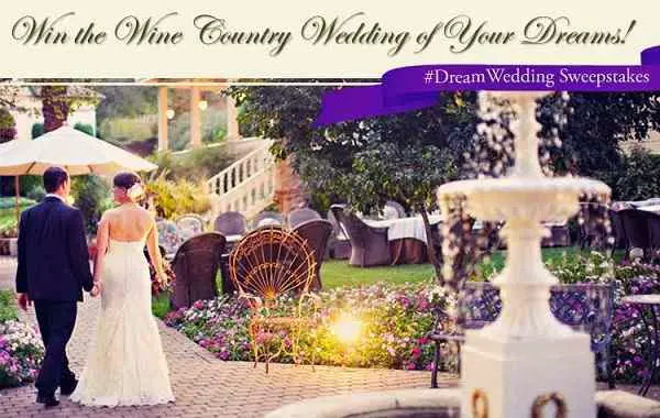 Madrona Manor Dream Wedding Sweepstakes