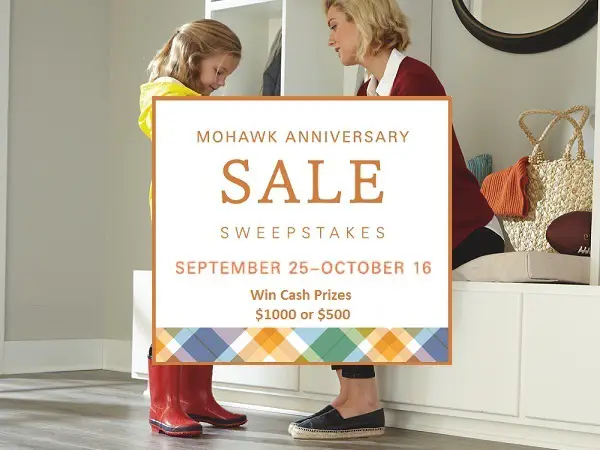 Mohawk Anniversary Sale Sweepstakes