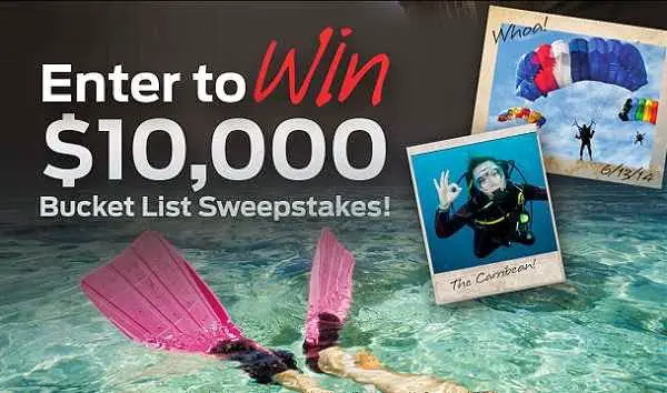 Mustang Bucket List Sweepstakes