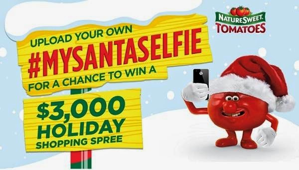 Upload your Santa Selfie to win $3,000 NatureSweetShopping Spree