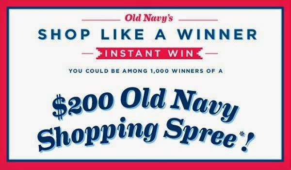 Old Navy Shop Like A Winner Instant Win Game