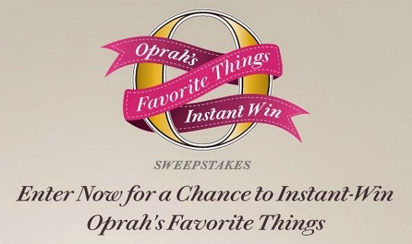 Enter code and win Oprah’s Favorite Things