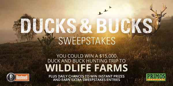 OpticsPlanet Ducks & Bucks Sweepstakes