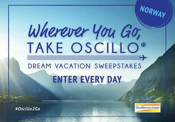 Wherever You Go, Take Oscillo Sweepstakes