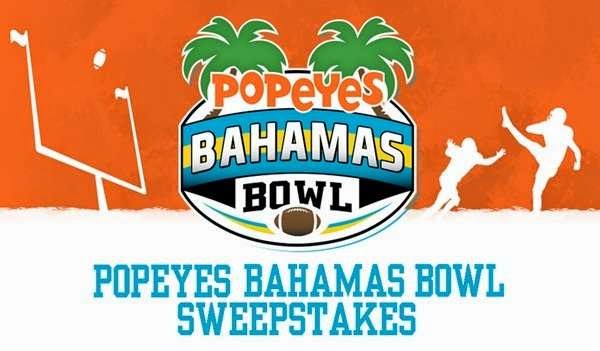 Popeyes Bahamas Bowl Sweepstakes