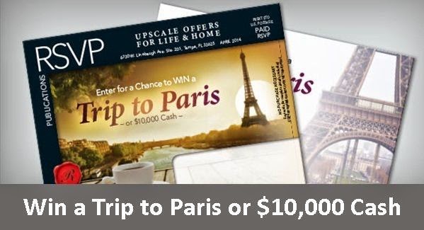 Win a Trip to Paris or $10,000
