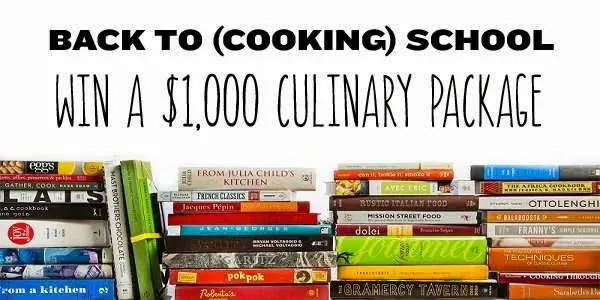 TastingTable.com Back to Cooking School 2014 Sweepstakes