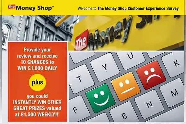 Tell money shop in Survey Sweepstakes to Win Cash Daily/Weekly