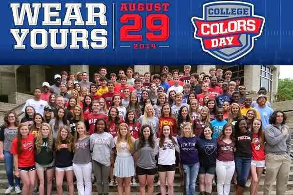 Win $10,000 donation to scholarship fund on collegecolorsday.com