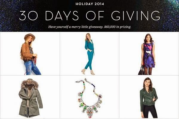 Win $60,000 prizes in 30 Days Of Giving Sweepstakes