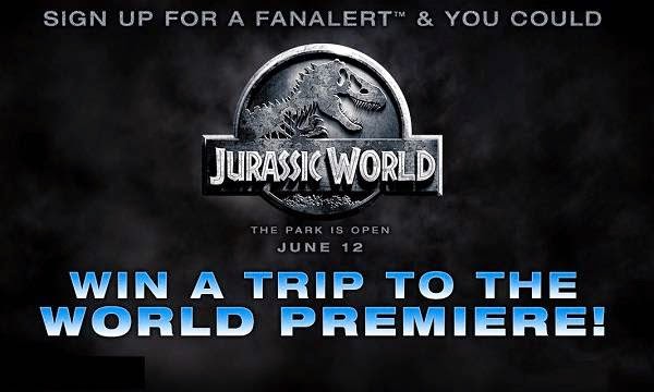 Win a trip to World Premiere of Jurassic World with Fandango