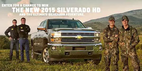 Win your Chevy in 2015 Silverado HD LTZ Sweepstakes