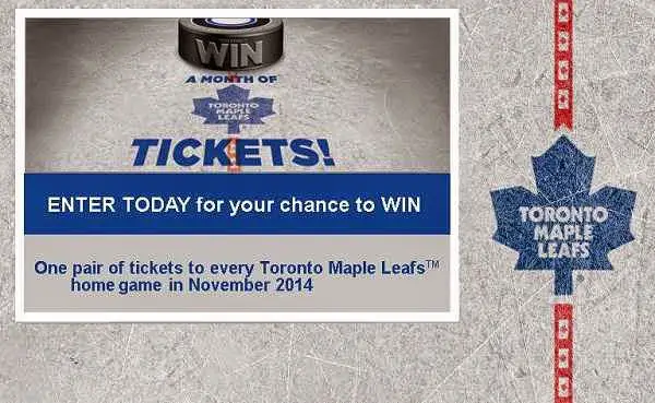 One Month of Maple Leaf Tickets Contest