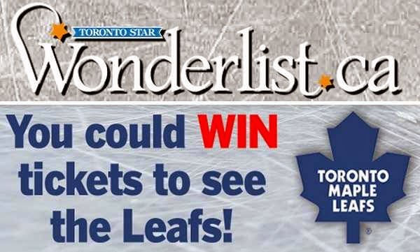 Win 4 Toronto Maple Leafs Tickets