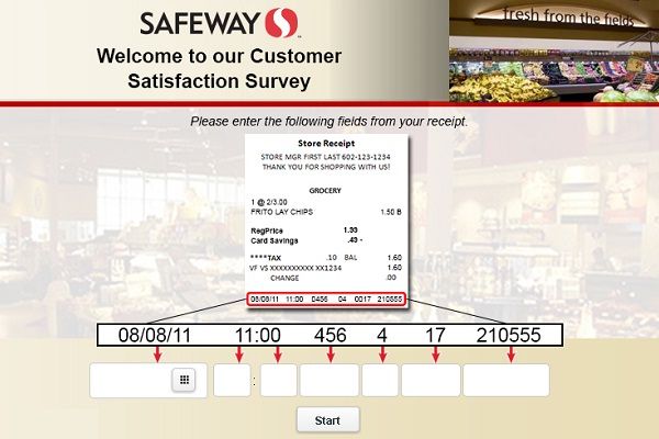 Safeway Grocery Survey Sweepstakes
