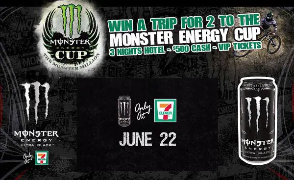 7-Eleven Ultra Black Monster Cup Giveaway