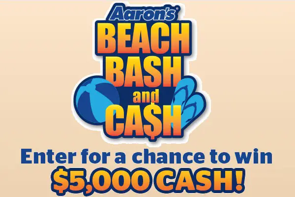 Aaron's Beach Bash and Cash Sweepstakes