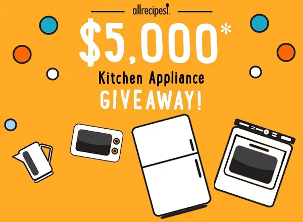 All Recipes $5,000 Kitchen Appliance Giveaway