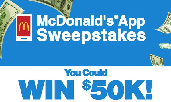 Play McDonald’s App Sweepstakes at amoe.playatmcd.com