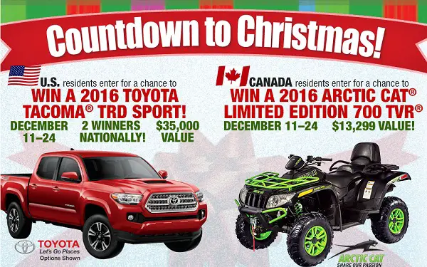 Bass Pro “Countdown to Christmas 2015” Sweepstakes