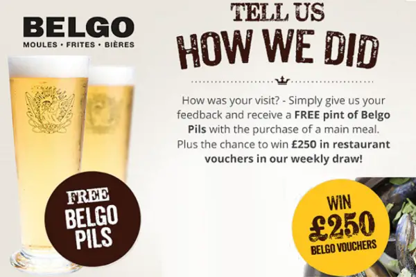 Belgo Guest Satisfaction Survey: Win Belgo Vouchers
