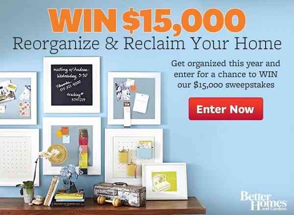 BHG $15K Sweepstakes: Win $15000 Cash