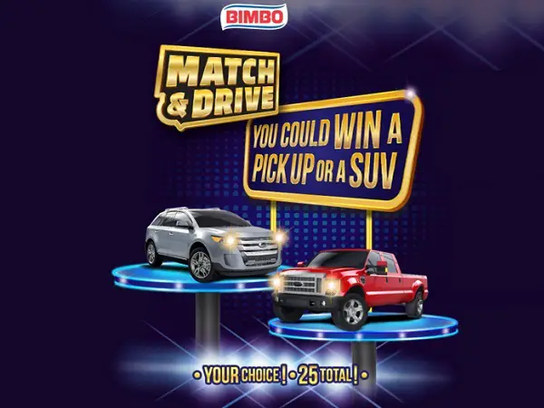 BIMBO Match N’ Drive Instant Win Game